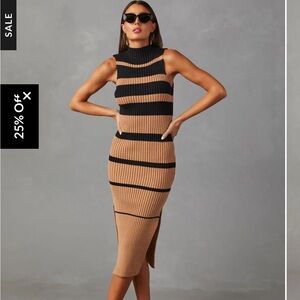 VICI | Colorblock Sweater MIDI Dress